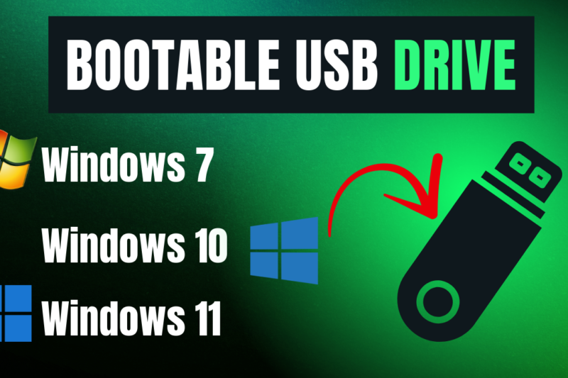 How to Create a Bootable USB Pendrive for Windows 7, 10, and 11
